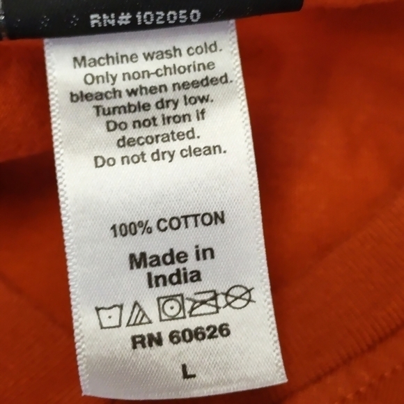 Harley-Davidson Women's Orange V-Neck T-shirt Size L - Picture 9 of 9